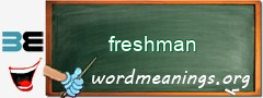 WordMeaning blackboard for freshman